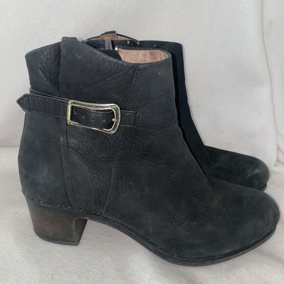 Dansko Hartley Bootie Shoes Nubuck  Pull On Zip Ankle Western Leather Boot 42 - Picture 1 of 10